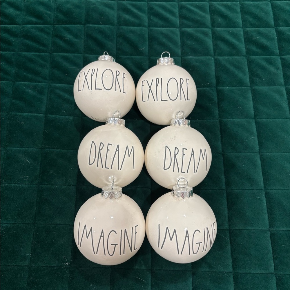 Rae Dunn Holiday Ornaments Set